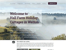 Tablet Screenshot of hallfarmwetton.co.uk